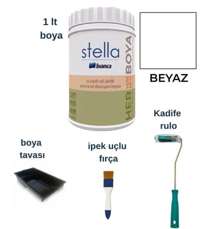 beyaz boyama seti